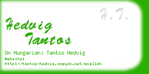 hedvig tantos business card
